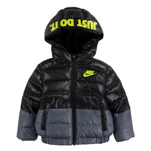 Nike Boy’s Size 12 Months Puffer Jacket Coat Just Do It